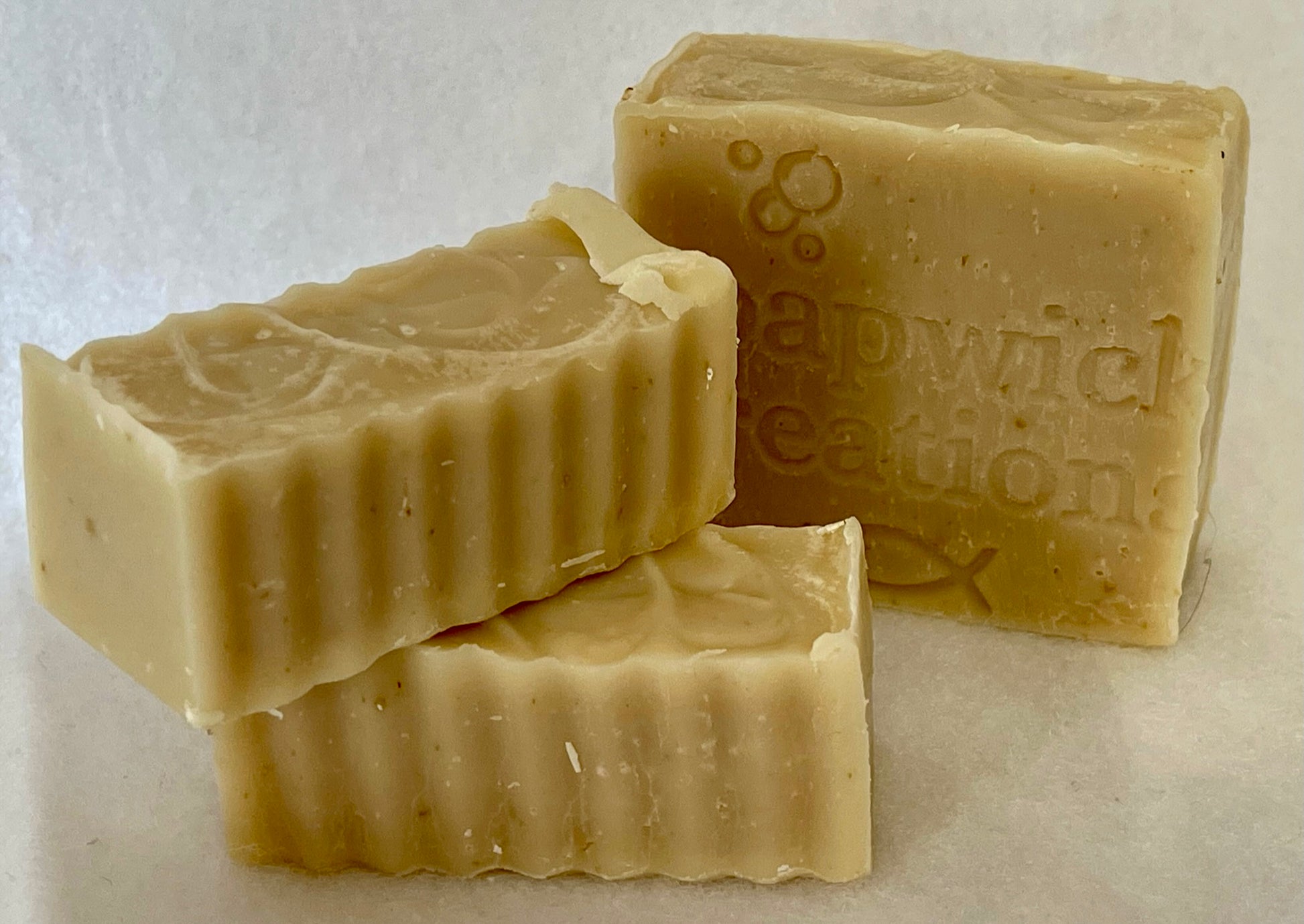 Picture of two different sized bars of simply hoppy soap